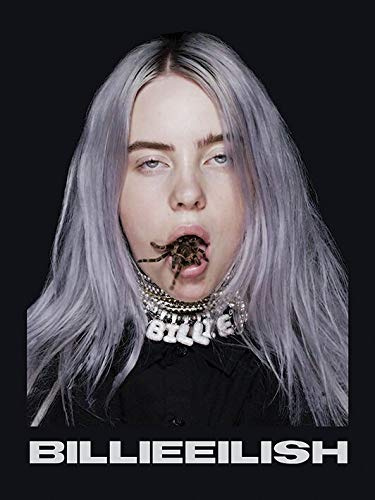 Billie Ellish WDC12173 Billie Eilish Kunstdruck auf Leinwand, 30 x 40 x 3, 8 cm, Mehrfarbig