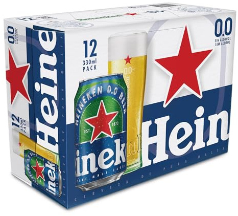 Heineken 0.0% Alcohol-Free Pils (Pack 36 Cans x 33 cl) Beer Gift, Beer of the World, Beer Set, Budweiser Beer Gift Set, Gifts for Men, Lion Cave Products