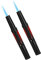 Lot de 2 briquets tempête longs rechargeables au butane gonflables à flamme réglable pour gril, briquet à flamme unique (sans gaz) (rouge)