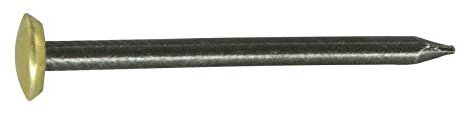 Chiodo in acciaio con testa in ottone 2.0 X 30 mm, chiodi confezione da 100 pezzi