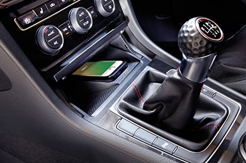 Inbay Cargador inalámbrico para Volkswagen Golf VII RHD 10 W para Coche, Carga inductiva para Smartphone, Coche, Carga inalámbrica Qi, Certificado para instalación en Coche, Cargador inalámbrico para