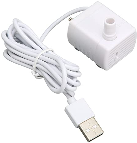 Pompe de Fontaine à Eau pour Animaux de Compagnie, Pompe de Distributeur D'Eau pour Animaux de Compagnie Silencieuse pour éviter la Combustion à Sec Alimentée par USB DC Moteur sans Balais Mini Eau
