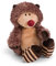 NICI 49158 Kuscheltier Igel Hetch Hogan 50cm braun schlenkernd-Nachhaltiges Stofftier aus weichem Plüsch, niedliches Plüschtier zum Kuscheln und Spielen, für Kinder & Erwachsene, tolle Geschenkidee