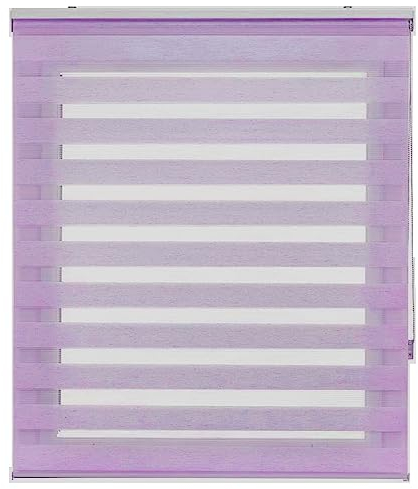 Jalousie Jalousette Vertikaljalousie 70 x 150 cm Einfache Montage, Schutz der Privatsphäre Jalousien Rollo Plissee Montage-Teile inklusive für Fenster und Türen, Lila