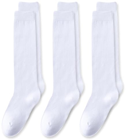 EPEIUS Girls Knee High Socks Seamless Cotton School Uniform Socks Kids Boy Over the Calf Socks 3/5 Pack