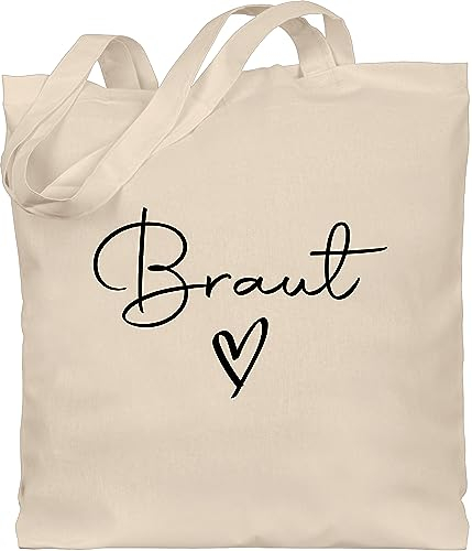 Baumwolltasche - JGA Junggesellenabschied Frauen - Braut Bride - Unisize - Naturweiß - tasche bachelorette party stoffbeutel jutebeutel jungesselnabschied baumwolle aus junggesellinnenabschied