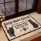 Door Mat Outdoor Indoor Entrance Cat Doormat - Keep Door Closed Welcome Mat Home Decor Gift for Cat Lovers - Funny Housewarming Idea 36x24 Inch