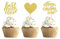 Blumomon 24 Stück Glitzer Happy Mothers Day Cupcake Topper Beste Mama Kuchendeko Mutter Cupcake Topper für Muttertag Party Kuchendeko