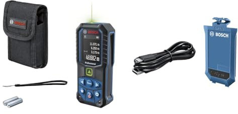 Bosch Professional télémètre Laser GLM 50-25 G + Bosch Professional GLM Batterie li-ION BA 3.7V 1.0Ah A