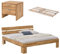 WOODLIVE DESIGN BY NATURE Massivholz-Bett Nano Wildeiche 200 x 200 cm, inkl. Lattenrost, Doppelbett, als Ehebett verwendbar