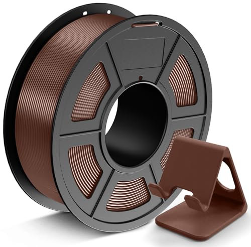 JAYO PLA Filament 1.75mm Chocolate 1.1KG, PLA 3D Printer Filament, Smooth Printing, Dimensional Accuracy +/- 0.02mm, Fit Most FDM 3D Printers, 1.1KG Spool