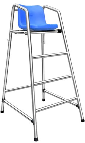 Tragbarer Edelstahl-Stuhl für Pool, See und Strand, 150 cm hoch, bequemer Sitz für Terrasse, silberfarben