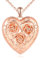 Yumilok femmes pendentif collier 925 argent sterling Rose coeur amour fleur coeur photo collier or rose