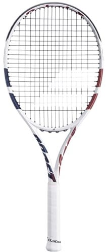 Babolat - Tennisschläger Modell Boost Drive, Griff 2, Blau Koralle Weiß, Leichter Graphitrahmen, Großes Schlagfeld, Besaitungsmuster 16x19, für Gelegenheitsspieler, die Sich leicht verbessern möchten