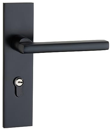 NUOBESTY serratura in stile europeo serrature porte interne Serratura per porte interne serratura in alluminio spaziale Black