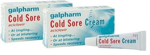 Galpharm Cold Sore Cream 2g x 2 Packs – Bundled by Smart Cutie