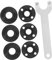 NUOBESTY 1Set Angle Wrench Set with Nut Attachments Tool Kit Compatible with Makita Angle Grinders High Construction Non Slip Handle for Home Use