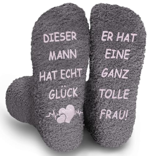 WAMIOKAGRO Geschenke für Männer Frauen, Lustige Socken Weihnachtsgeschenke, Partner Hochzeitstag Valentinstag Jahrestag Personalisierte Geschenke für Frauen Männer Ehefra Ehemann Freundin Freund