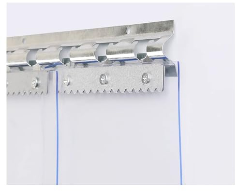 Klarer PVC Gefriervorhang ，Transparent Streifenvorhang,PVC Lamellenvorhang Streifenvorhang， Lamellen Stallvorhang Lamellenvorhang Winddicht Wasserdicht(90x200cm/35.43x78.74in)