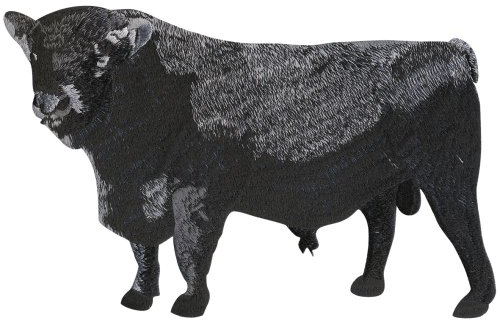 Aufnäher XL - Bulle Ochse Rind Kuh - Gr. ca. 29cm x 18cm - 07380