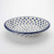 Polish Pottery 21.5cm Pasta Dinner Bowl - Small Blue Dot