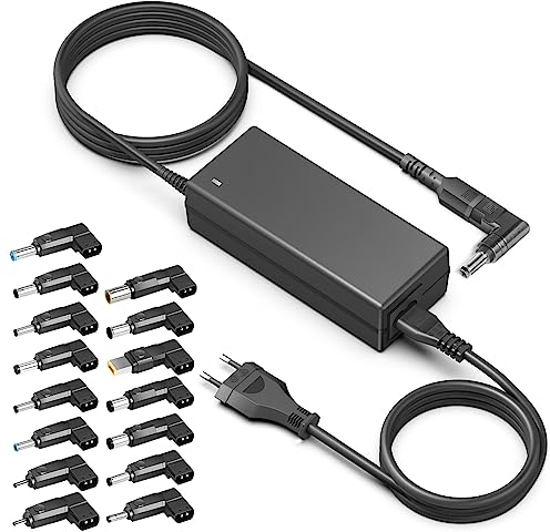 TAIFU 90W 15V 16V 18,5V 19V 19,5V 20V Chargeur Universel Alimentation PC Portable 15 Multi Embout pour Intel NUC Acer ASUS Lenovo LG IBM Samsung Sony Dell HP Compaq Medion Gateway Toshiba Notebook