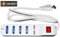 Connetto MULTIPRESA 4 Prese UNIVERSALI ITA 10/16 A - Spina 16 A con Interruttore con 2 Prese USB