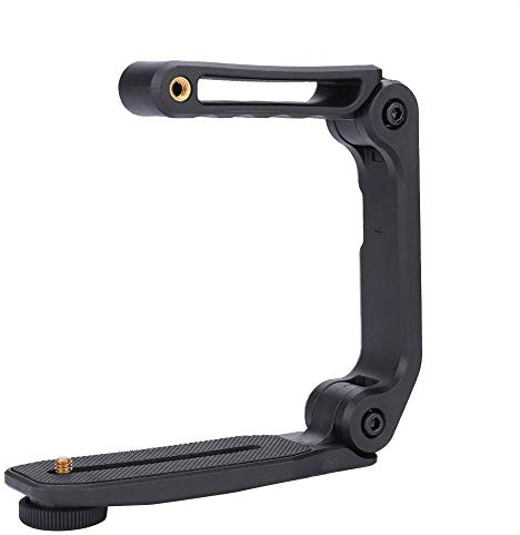 Stabilizzatore Fotocamera, Impugnatura Stabilizzatore a forma di U Pieghevole Stabilizzatore Portatile con Chiave Esagonale Integrata per DSLR, Videocamera Digitale