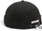 CLAPE Berretto da Portuale da Uomo Cotone Docker-cap Cappello Senza Visiera Rolled Cuff Brimless cap Berretto Docker Berretto Commando Lavoro, Nero Black CT15