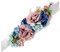 Scherry Elegante cinturón de flores para mujer, boda, elástico, accesorio, b, Talla única
