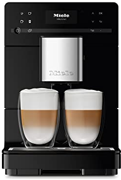 Miele CM 5310 Silence Stand Kaffeevollautomat / OneTouch for Two / Reinigungsprogramme / Kannenfunktion / cremiger Milchschaum / Obsidianschwarz (11525280)