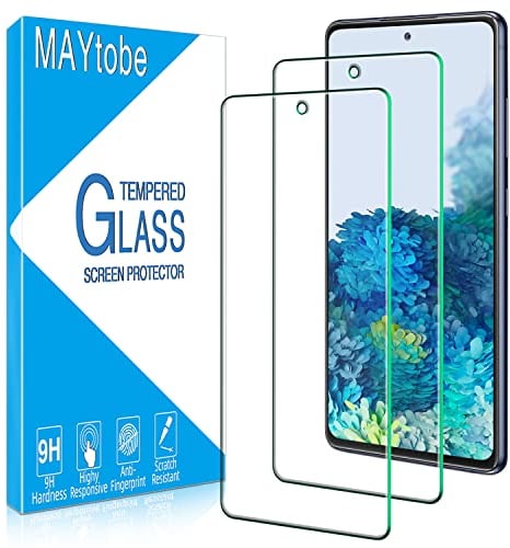 MAYtobe 2 Pièces Verre Trempé pour Samsung Galaxy S20 FE 4G / 5G, Film Protection écran Dureté 9H, Sans Bulles, Anti-Rayures, Anti-Empreinte, Haut Définition