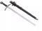 Kurzschwert - Langer Dolch Schwert echt Metall Templerschwert TX1063-230A mit Scheide und mit Gürtel Dekoratives für Mittelalter zur Rekonstruktion oder als Geschenk