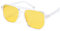FEISEDY Retro Square Sonnenbrille Damen Herren 70er Jahre Vintage Trendy Brille Klassisch mit Double Brücke UV400 Schutz B2835