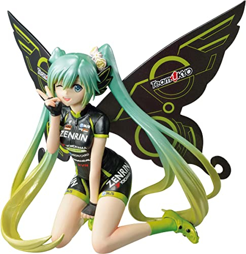 Banpresto BP19400 Miku Hatsune Actionfigur, Racing Miku 2017 Team Ukyo Cheering Ver, Chronicle, 13 cm, Mehrfarbig