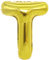 D2D | Party Balloon Buchstabe T in Gold - Größe 40 cm - Folienballon - Buchstabenballon - Geburtstagsdeko