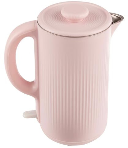 Classic Cuisine Electric Kettle – Auto-Off Rapid Boil Water Heater with Stainless-Steel Interior and Double Wall Construction by (Pink)