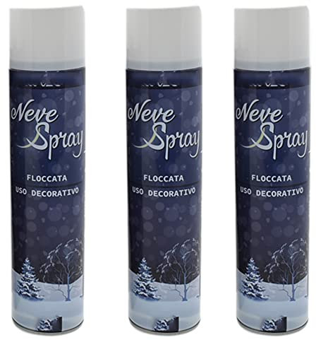 Lot de 3 pulvérisateurs à neige Max 150 ml pour décorations d'arbre de Noël crèche vitrines artificielles