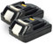 EXTENSILO 2X Batterie Compatible avec Makita DTD147, DTM51RTJX3, DTD147RFJ, DTD147ZJ, DTD153Z, DTM51 Outil électrique (2500 mAh, Li-ION, 18 V)