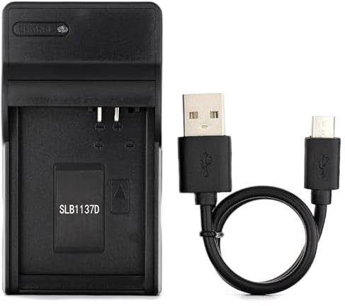 Norifon SLB-1137D USB Charger for Samsung i100, i80, i85, L74 Wide, NV100HD, NV103, NV106 HD, NV11, NV24HD, NV30, NV40, TL34HD Camera and More