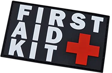 First Aid Kit IFAK PVC Patch (Black,Red and White)
