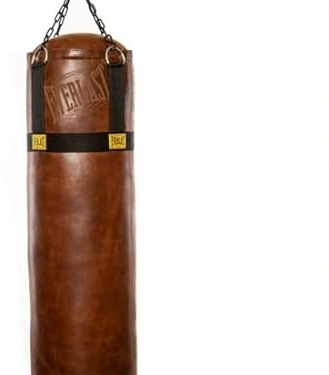 Everlast Unisex Boxsack 1910 Heavy Bag Filled, Punching Bag, Braun, 100LBS
