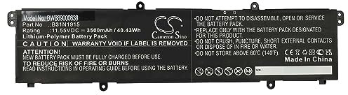 vhbw Batterie Compatible avec ASUS ExpertBook B1 B1500 B1500CEAE-BQ0962, B1500 B1500CEAE-EJ0221R Ordinateur Portable (3500mAh, 11,55V, Li-polymère)