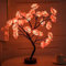 Verve Jelly LED Rose Tree Table Lights Rose Flower Table Lamp Fairy Light with Adjustable Branches USB & Battery Operated Decorative Light for Wedding Living Room Party Decoration