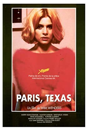 EDSC Filmposter Paris, Texas (1984) Leinwandposter Wandkunst Dekor Bild Gemälde für Wohnzimmer Schlafzimmer Dekoration Rahmen: 30 x 45 cm