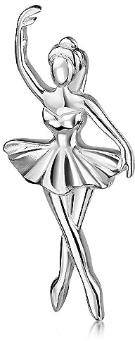 MATERIA by Matthias Wagner Ballerina Anhänger Tänzerin 925 Sterling Silber mit Tutu inklusive Schmuckbox KA-260