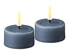 ReWu Deluxe Homeart Lot de 2 bougies chauffe-plat Bleu glace