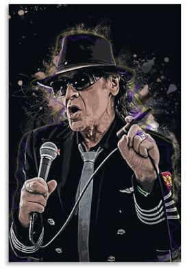 EVMILA Singer Udo Lindenberg Poster, dekoratives Gemälde, Leinwand, Wandposter und Kunstdruck, modernes Familienschlafzimmer-Dekor-Poster, 40 x 60 cm