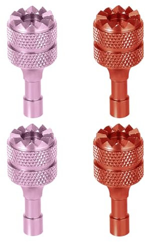 3 Pro/Mini 4 Pro Control Sticks, 4pcs Aluminum Alloy Drone Joysticks for DJI Mini 3/Mini 3 Pro/Mini 4 Pro/Air 3 /Mavic 3 Pro RC & RC 2 Remote Controller Replacement Accessories (Orange, Pink)