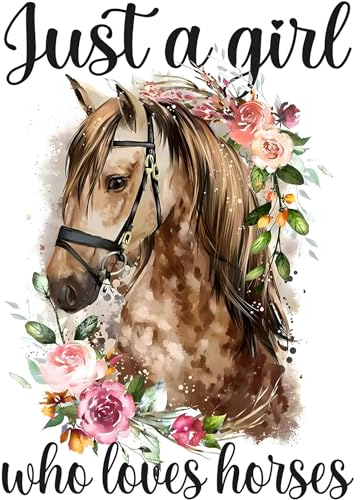 MAXBYE 5D Diamond Painting Kits for Adults - Horse DIY Diamond Art Pictures Cross Embroidery Painting Set for Home Wall Decor 12x16inch